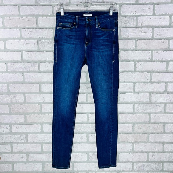 Good American Good Legs Skinny Jeans in Blue 004 Size 6/28 - Picture 6 of 11